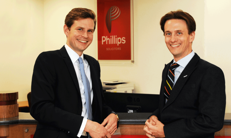 CITY HIGH-FLYERS JOIN PHILLIPS SOLICITORS