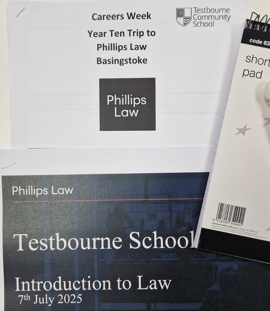 Supporting the Next Generation: Phillips Law Hosts Students from Testbourne School