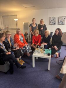 Dame Mary Berry chatting with Phillips Law guests and staff