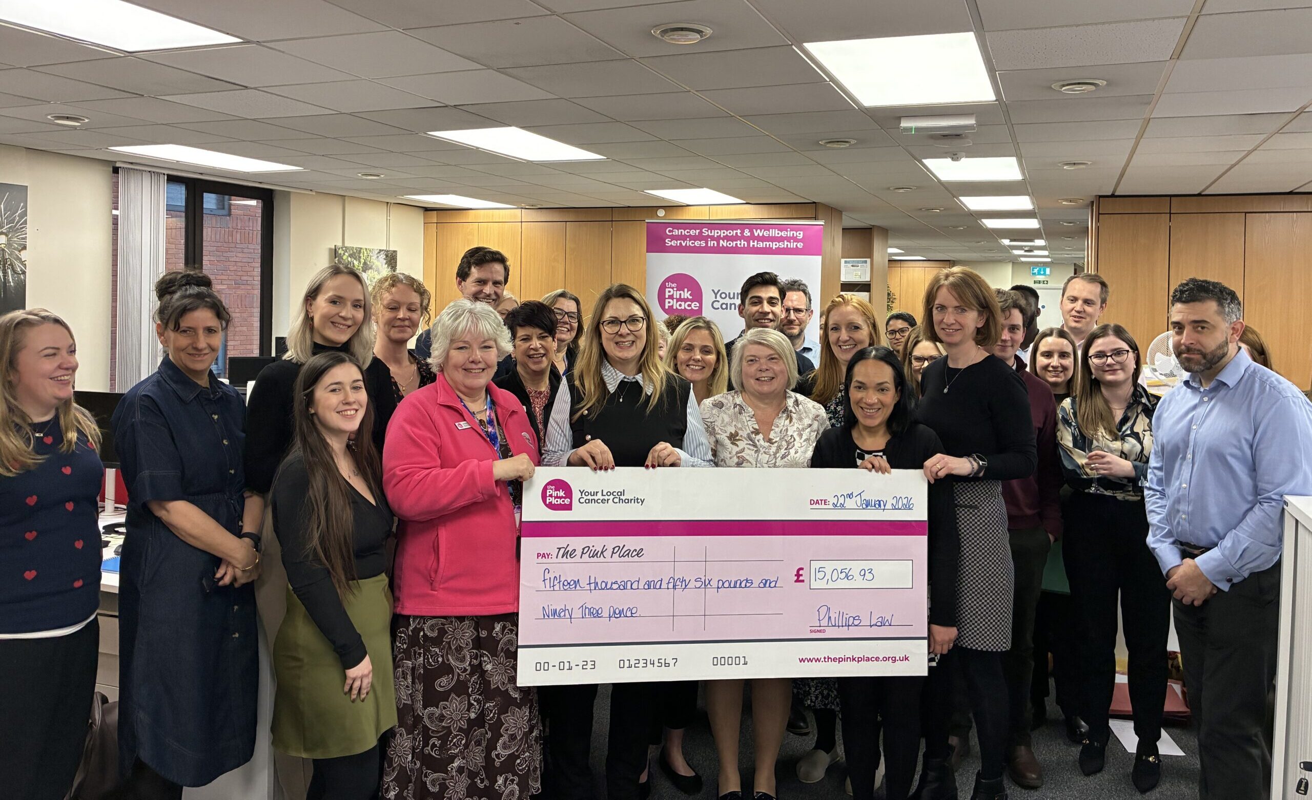 £15,056 Raised for the Pink Place