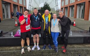 Lisa Perry and Friends with Medals post race