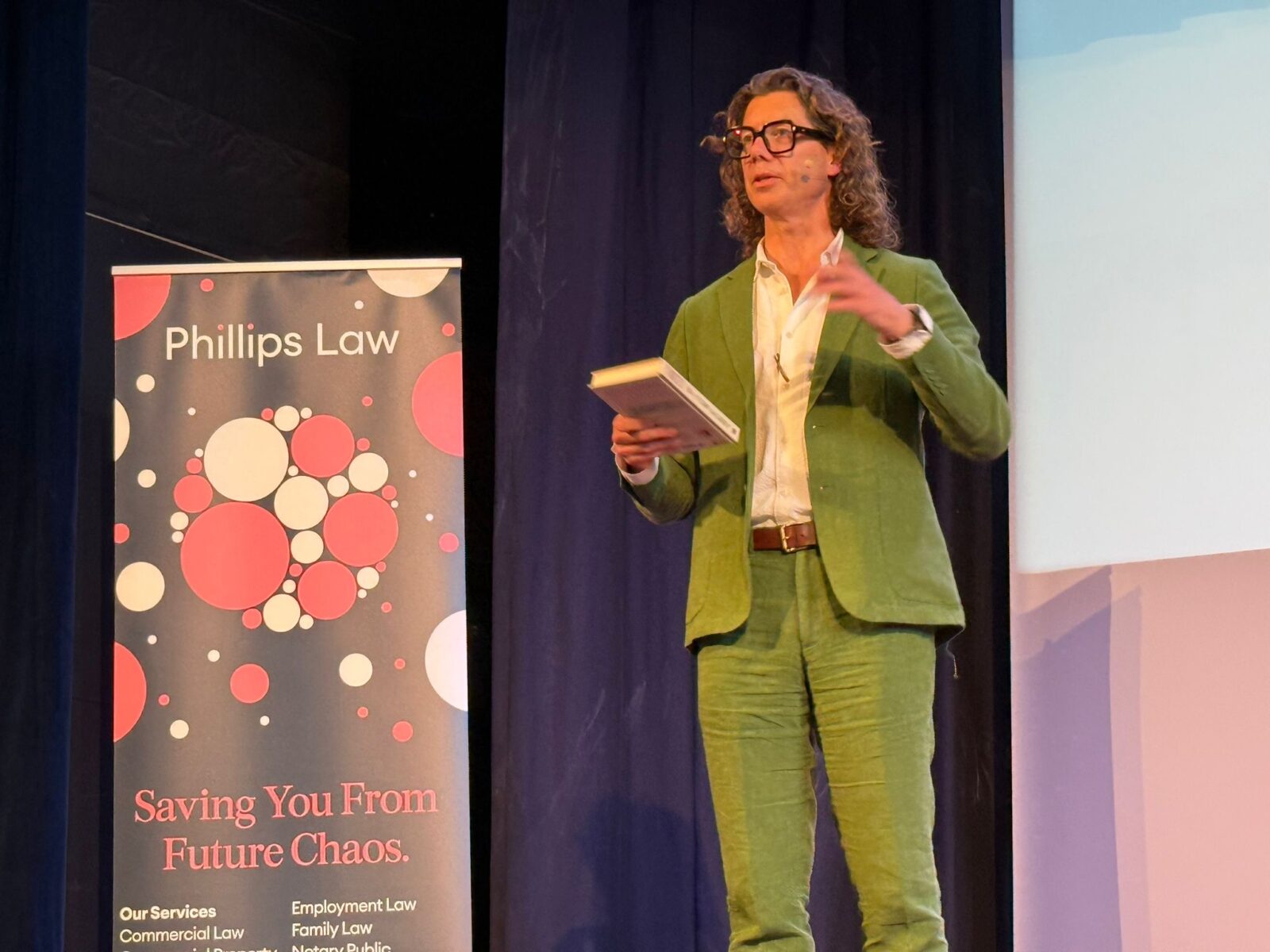 Tom Gilbey at the Winchester Books Festival